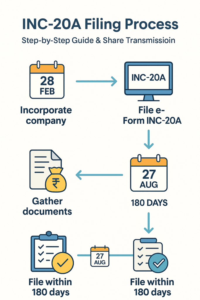 INC-20A filing process infographic